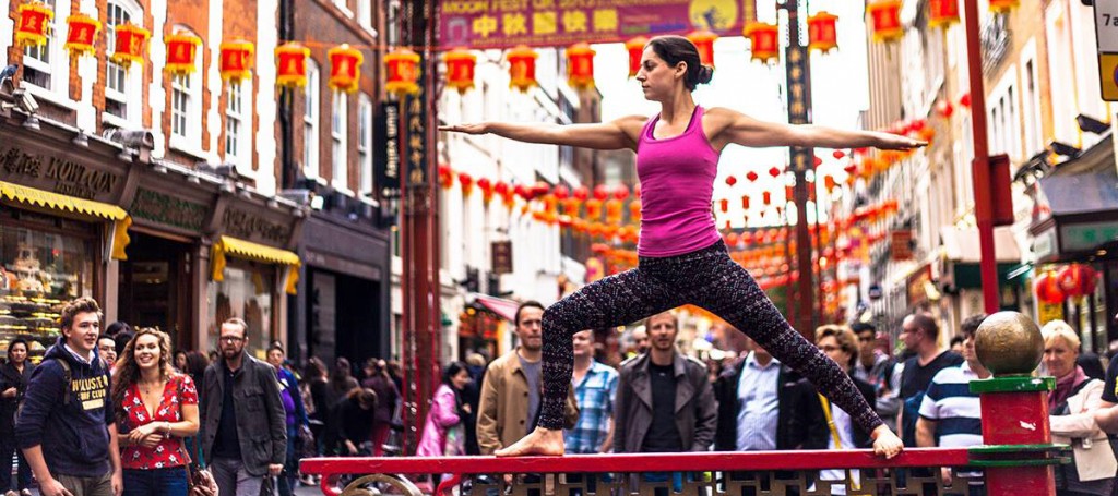 Charli yoga in Chinatown, London