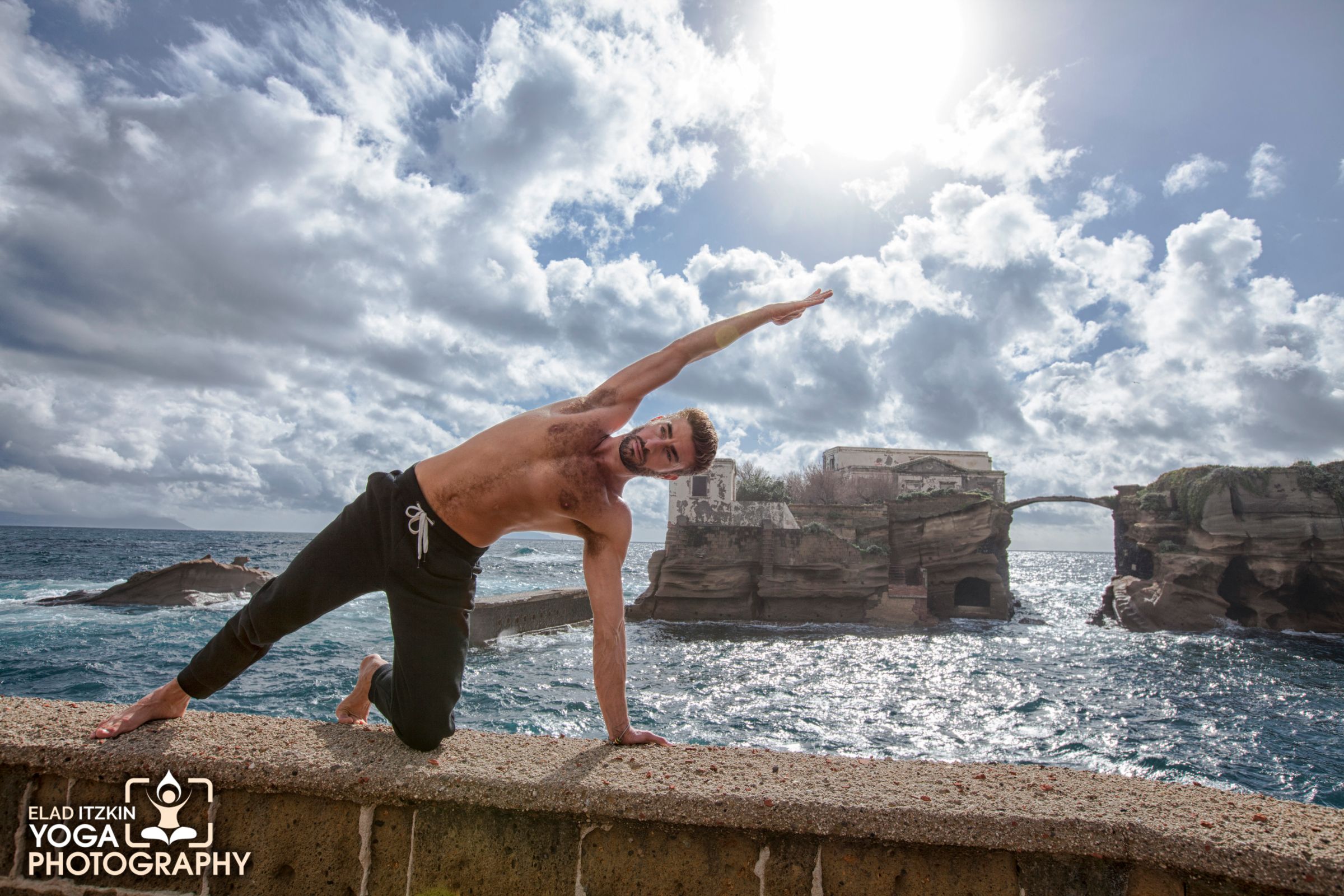 Enrico De Luca Yoga Photos, Naples, Italy - Elad Itzkin Yoga Photography