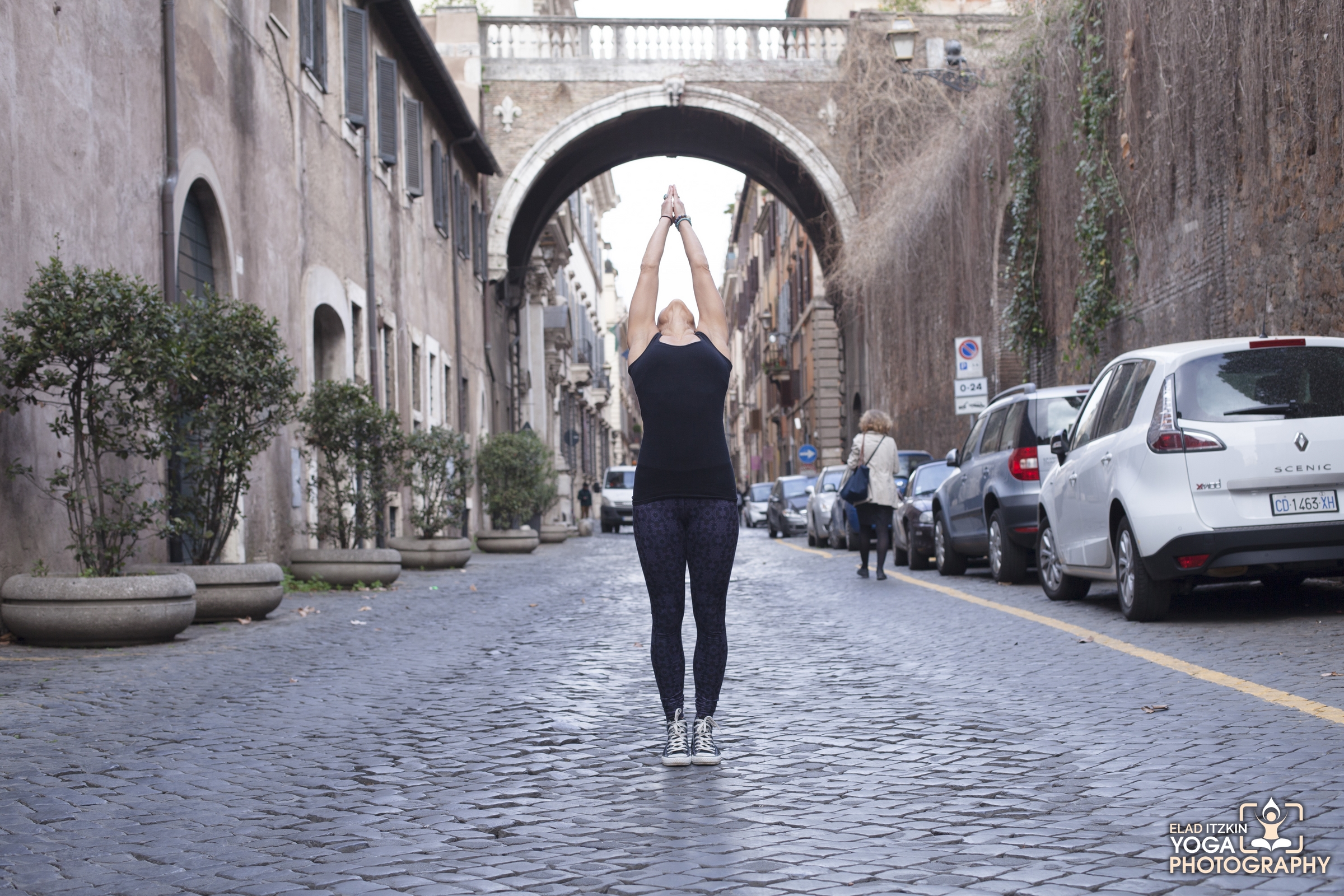 Jennifer Ursillo Yoga Photos, Rome, Italy - Elad Itzkin Yoga Photography
